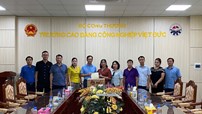 Công đoàn Công Thương Việt Nam tới Thái Nguyên thăm hỏi các đơn vị, đoàn viên, người lao động khắc phục hậu quả mưa lũ
