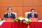 Đại hội Đảng bộ Chính phủ lần thứ I thảo luận tại tổ về các dự thảo văn kiện