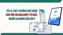 Từ 1/6, chỉ 3 trường hợp sau được cấp mới thẻ bảo hiểm y tế giấy, người lao động cần lưu ý