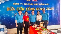 Bữa cơm Công đoàn tại Công ty cổ phần Giày Hồng Bảo