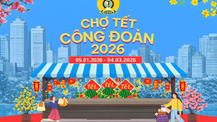 Chợ Tết Công đoàn - Xuân 2026 trực tuyến sẽ miễn phí vận chuyển