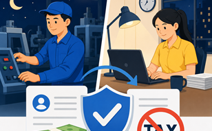 Từ ngày 1.7, tiền lương làm đêm, làm thêm giờ được miễn thuế thu nhập cá nhân