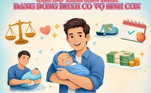 Quyền lợi BHXH của lao động nam khi vợ sinh con, người lao động cần biết