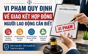 Vi phạm quy định về giao kết hợp đồng người lao động cần biết