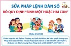 Vợ chồng tự quyết định số con và thời gian sinh con 